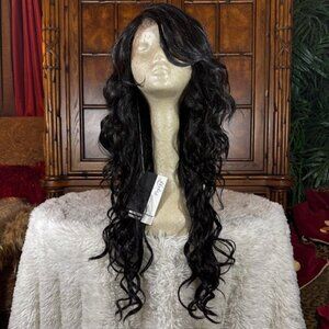Pazazz PL-Judi Designer Collection 27" Lace Front Wavy Color 1B Synthetic Wig
